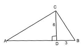 Из вершины прямого угла c прямоугольного треугольника abc проведена высота cd на сторону ab. найдите