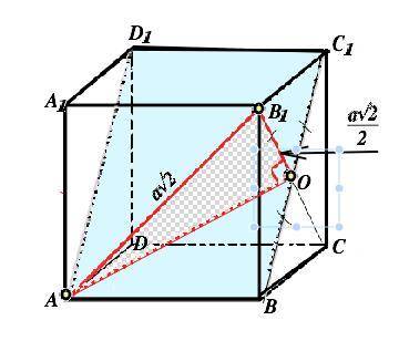 Вкубе abcda1b1c1d1найти угол между прямой ab1 и плоскостью abc1