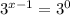 3^{x-1} = 3^{0}