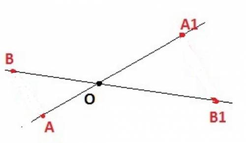 99 - даны гомотетия с центром в точке о и точки b, a. взяв коэффициент гомотетии k=1,5 постройте обр