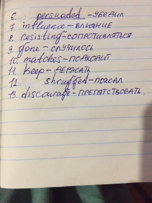 Bunderline the correct word. 6 i permitted/persuaded him not to go there. 7 he used his effect/influ