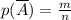 p(\overline{A}) = \frac{m}{n}