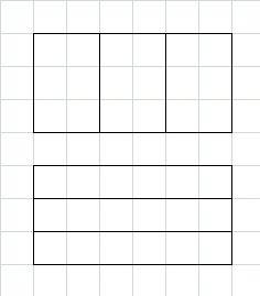 Начертите прямоугольник,соседние стороны которого равны 3 см и 6 см.разделите его на три равных прям