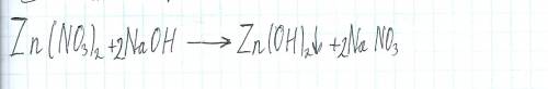 Решить сие: zn(no³)²+ = zn(oh)² цифрами индекс поставил. на месте троеточия нужно основание,но уравн