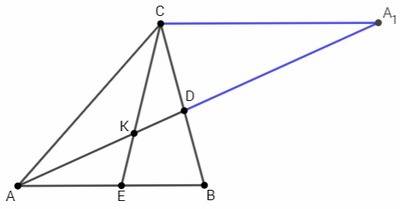 50 ! в треугольнике abc на стороне ab обозначили точку e так, что be: ea = 4: 5, а на стороне bc точ