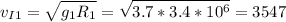 \displaystyle v_{I1}=\sqrt{g_1R_1}=\sqrt{3.7*3.4*10^6}=3547