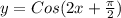 y = Cos(2x + \frac{ \pi }{2} )