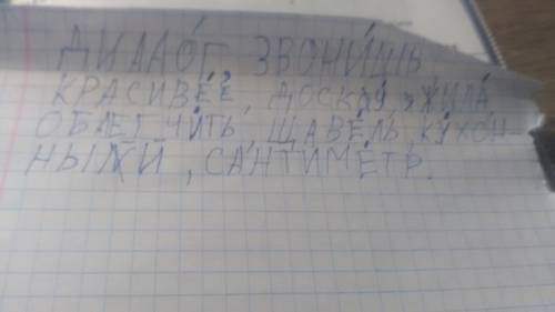 Расставьте в словах ударения диалог, звонишь, красивее, на доску, жила, облегчить,щавель,кухонный,са