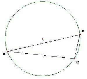Сторона треугольника равна 8 см, а прилежащие к ней углы равны 35⁰ и 100⁰. найти длины дуг, на котор