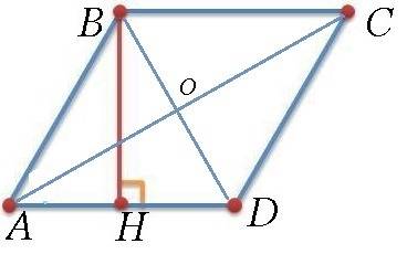 Вромбе abcd диагональ ac = 25, площадь ромба равна 125. найдите тангенс угла bac.