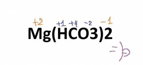 Ступінь окиснення карбону в сполуці mg(hco3)2