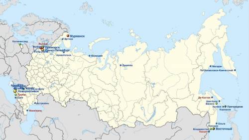 Составьте список морских портов россии. на основе выполненного сформулируйте вывод о транспортном зн