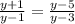 \frac{y+1}{y-1} = \frac{y-5}{y-3}