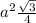 a^{2} \frac{\sqrt{3}}{4}