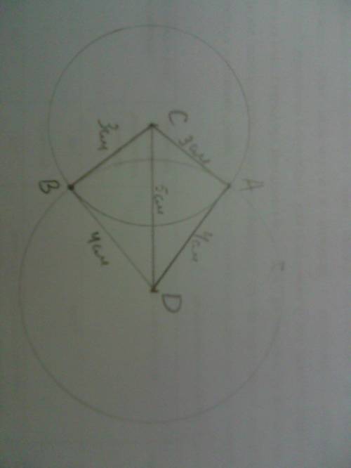Начертите отрезок cd,равный 5см.проведите окружность с центром c и радиусом 3см,а также другую окруж
