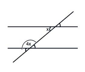 Один из односторонних углов, образованных при пересечение двух параллельных прямых секцией, в 4 раза