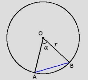 Хорда кола стягує дугу 60 градусів знайдіть длвжину цієї хорди якщо діаметр кола дорівнює 22см