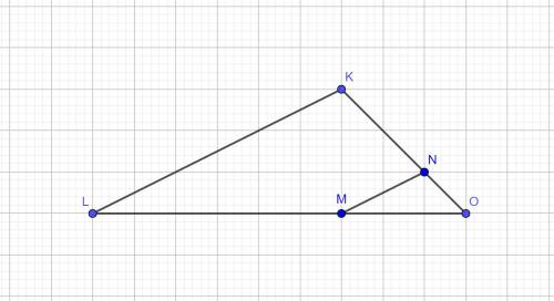 Вычисли неизвестную сторону, если дано, что δmno∼δlko. mo=4 lo=12 nm=8 kl=