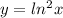 y=ln^2x