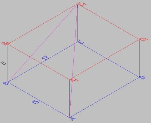 Найдите угол ac1b прямоугольного параллелепипеда, для которого ab=15 ad=17 aa1=8 ответ дайте в граду