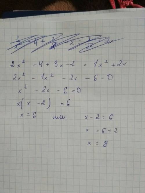 Решите уравнение: 2/x^2-4+3/x-2=1/x^2+2x