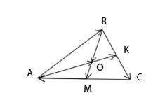 Решить ak и bm медианы треугольника abc выразить через вектора a=ak и b= bm вектор са