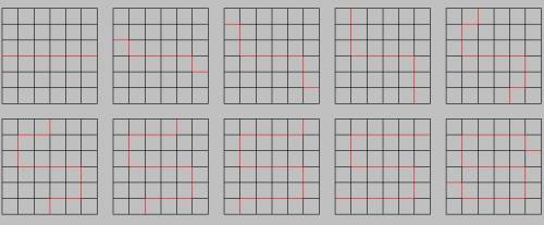 Квадрат 6 на 6 разделен на 36 одинаковых квадратов. необходимо разрезать этот квадрат на две равные