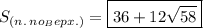 S_{(n. \: no_Bepx.)}=\boxed{36+12\sqrt{58}}