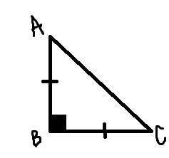 Один из углов равнобедренного треугольника равен 90°. найдите два других угла.