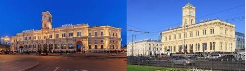 Проекты двух этих зданий были идентичны, и начали их строить одновременно - в 1844 году