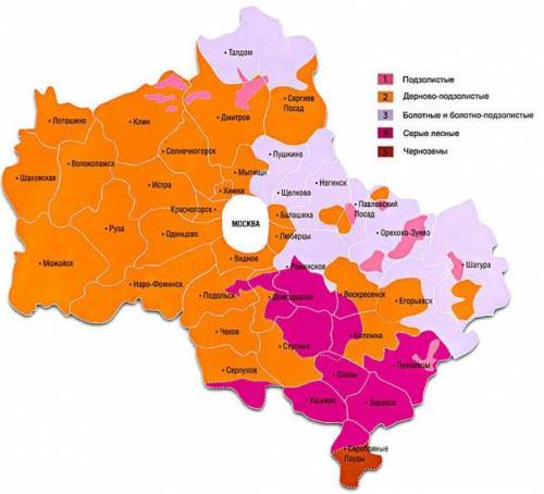 Какие почвы распространены в московской области? какие из них наиболее плодородны?