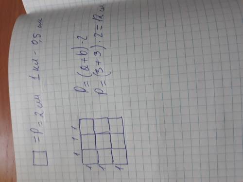 Периметр квадрата 2 см.из 9 таких квадратов сложили еще квадрат.сделай чертеж и найди периметр новог