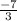 \frac{-7}{3}