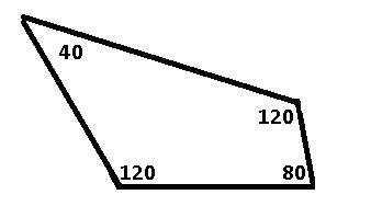 Известно что сумма углов четырехугольника равана 360 градусов. два из них равны, а третий меньше чет