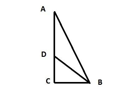 Нужно 8 класс в прямоугольном треугольнике авс (∠c - 90°) bd – биссектриса. площади треугольников a