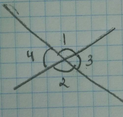 Дано: угол 1=углу 2 угол 3= 140° найти: угол 4-?