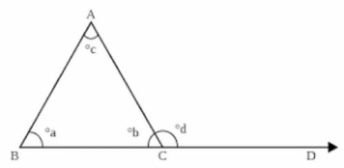 Сформулировать и доказать теорему о внешнем угле треугольника