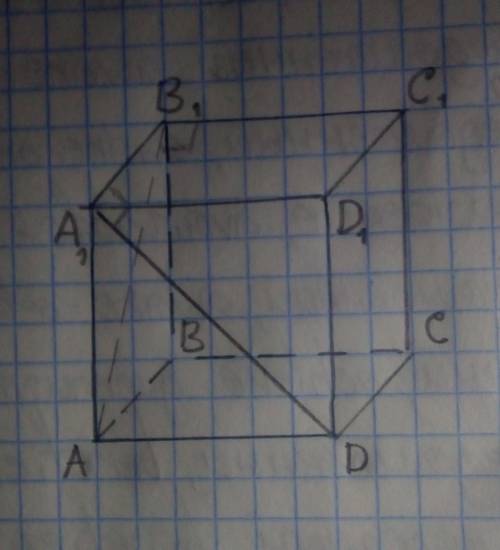 Дан куб abcda1b1c1d1 . учитывая что каждая грань куба является квадратом , докажите что 1.) прямая a