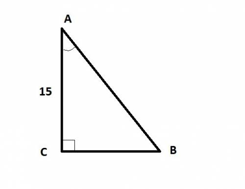 Втреугольнике авс угол с равен 90°, аc = 15, cos a= 0,6. найдите ab