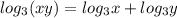 log _{3}(xy)=log _{3}x+log _{3}y