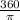 \frac{360}{ \pi }