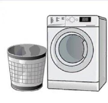 На рисунке изображены ведро и стиральная машина.высота стиральной машины составляет 1,1 м .определит