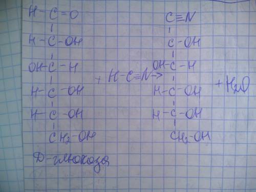 Напишите схему реакции, используя открытую или циклическую форму d-глюкозы в зависимости от типа реа