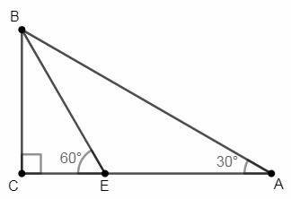 Впрямоугольном треугольнике авс угол с = 90 градусов; угол а = 30 градусов. на катете ас взята точка