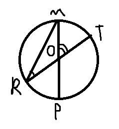 Mp и rt -диаметры окружности с центром o.угол mrt равен 24 градусам.найдите угол mot.ответ дайте в г