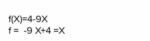 Область визначення функції f(x)=4-9x​
