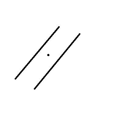 2.начертите два параллельных отрезка,длины которых равны.начертите точку,являющийся центром симметри