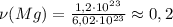 \nu(Mg) = \frac{1,2\cdot10^2^3}{6,02 \cdot 10^{23}} \approx 0,2 \mol