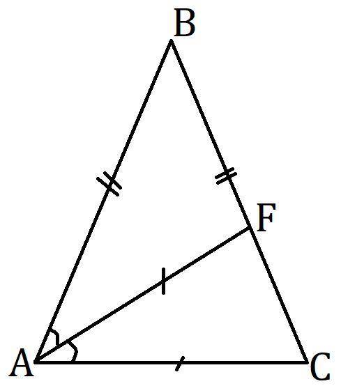 Биссектриса угла при основании равнобедренного треугольника равна основанию треугольника.найдите его