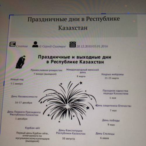 Написать 10 праздников казахстана и рассказать о них на